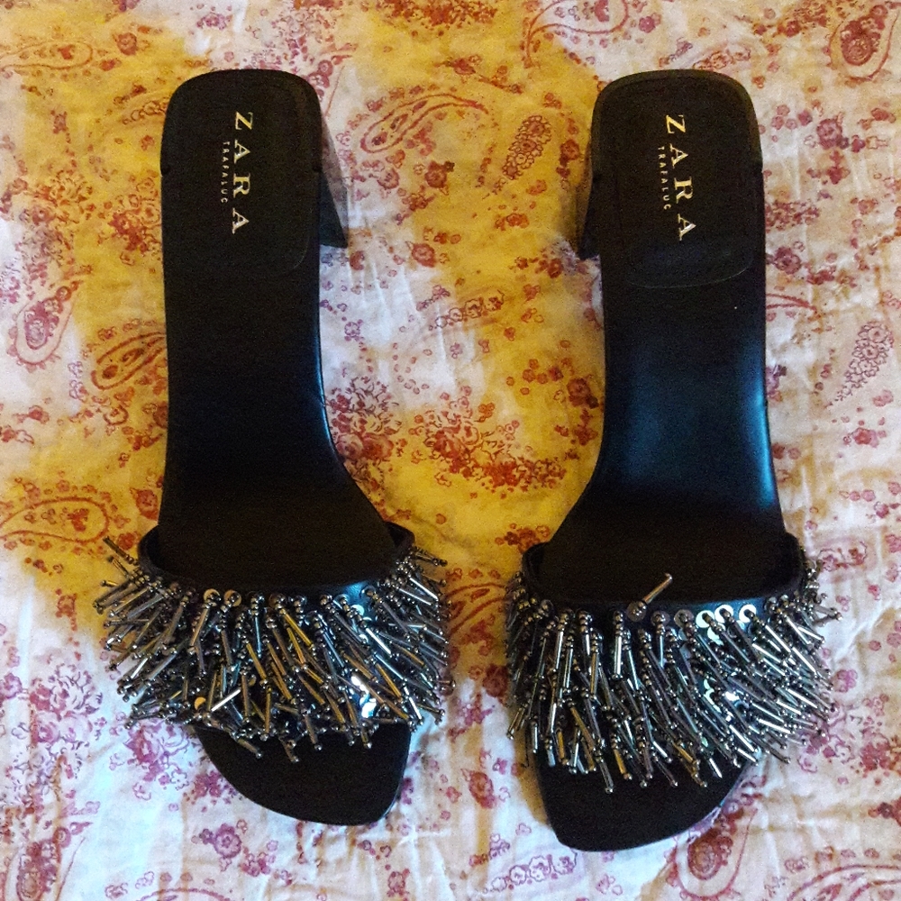 Zara Slipons with Metallic Tassels